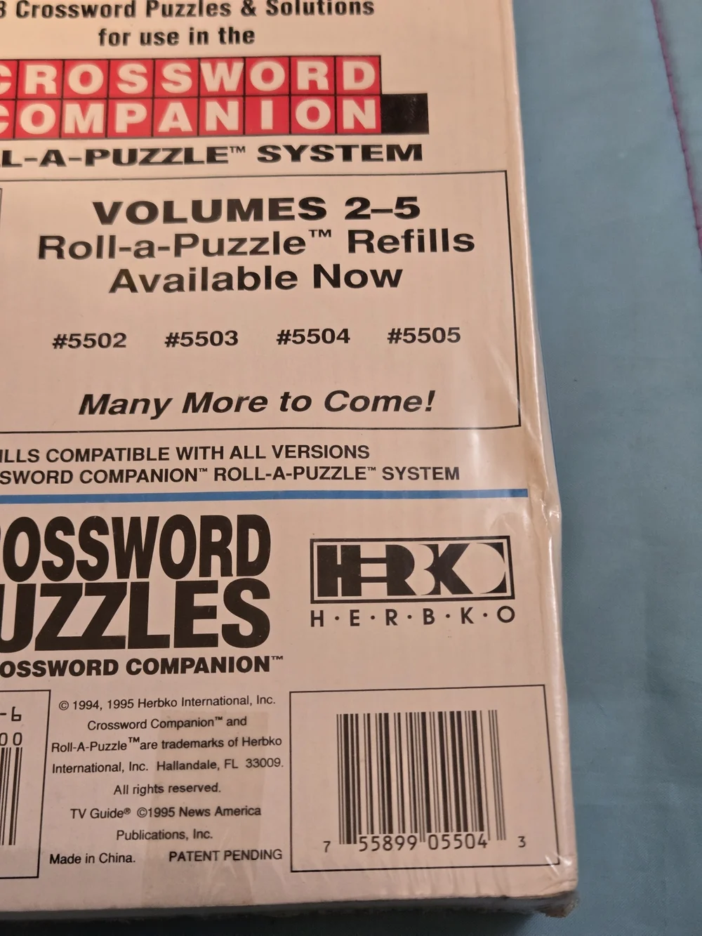 Vintage TV Guide Crossword Companion Roll-a-Puzzle Refills Volume 4 New Sealed